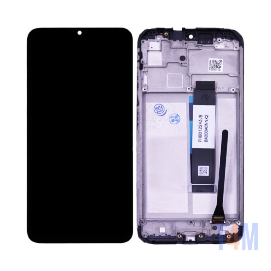 Touch+Display+Frame Xiaomi Redmi 9T/Xiaomi Poco M3/Note 9 4G/Redmi 9 Power/Poco M2 Service Pack Preto